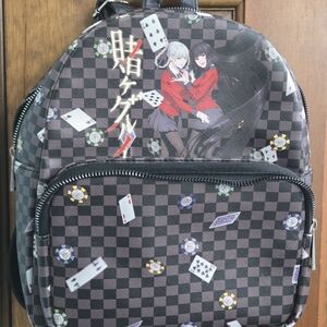 Anime Checkered Backpack